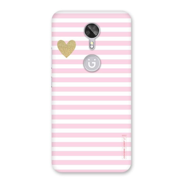 Pink Stripes Back Case for Gionee A1
