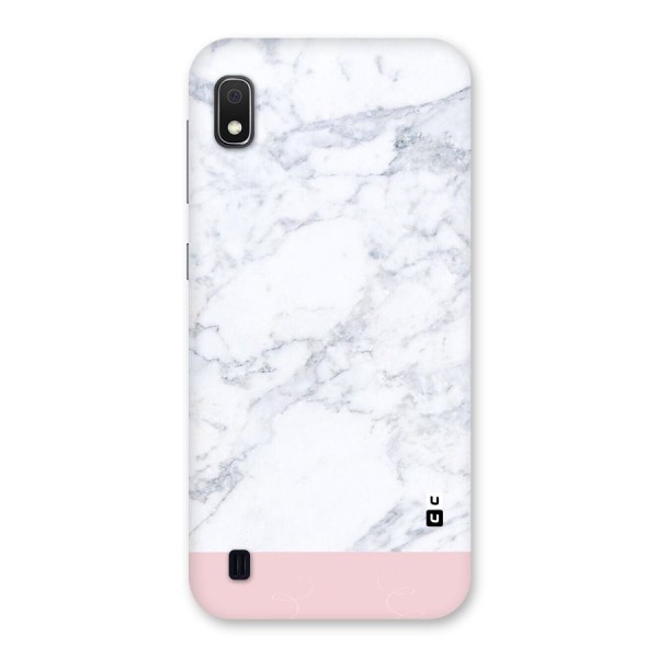 Pink White Merge Marble Back Case for Galaxy A10