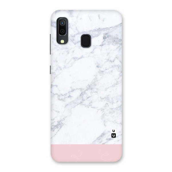 Pink White Merge Marble Back Case for Galaxy A30