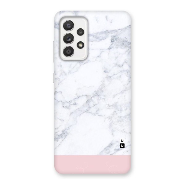 Pink White Merge Marble Back Case for Galaxy A52