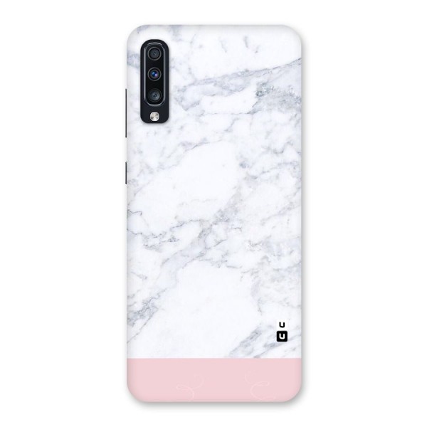 Pink White Merge Marble Back Case for Galaxy A70