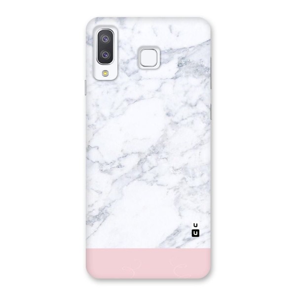 Pink White Merge Marble Back Case for Galaxy A8 Star