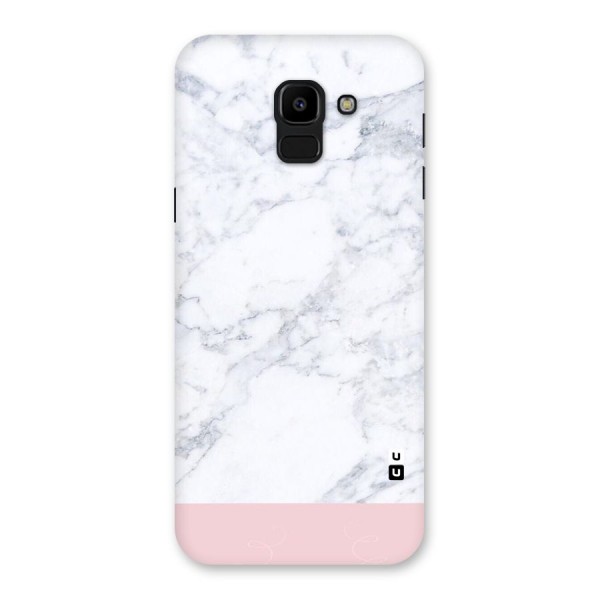 Pink White Merge Marble Back Case for Galaxy J6