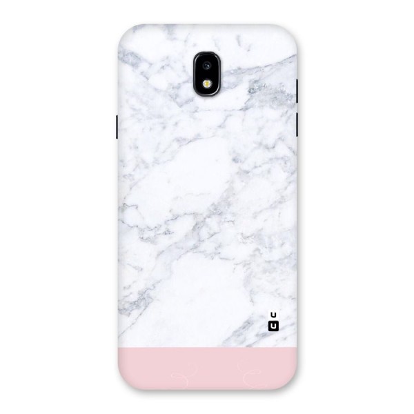 Pink White Merge Marble Back Case for Galaxy J7 Pro