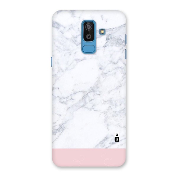 Pink White Merge Marble Back Case for Galaxy J8