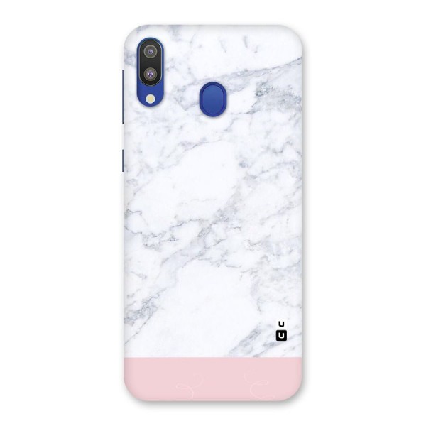 Pink White Merge Marble Back Case for Galaxy M20