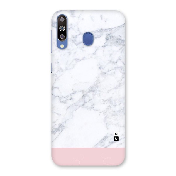 Pink White Merge Marble Back Case for Galaxy M30