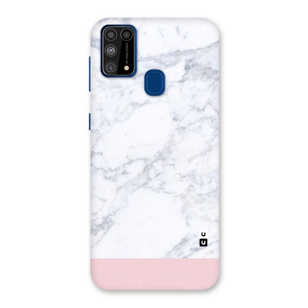 Pink White Merge Marble Back Case for Galaxy M31