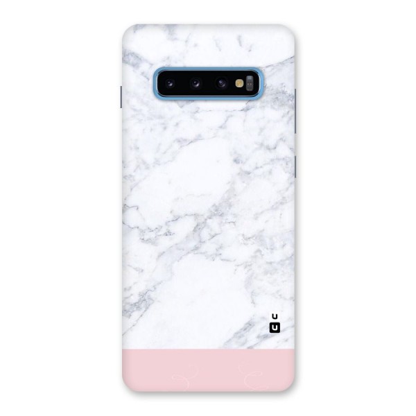 Pink White Merge Marble Back Case for Galaxy S10 Plus