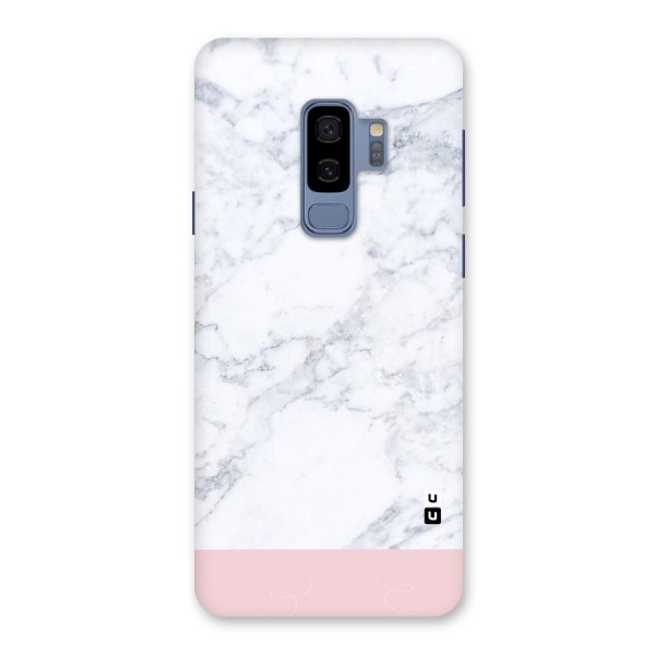 Pink White Merge Marble Back Case for Galaxy S9 Plus