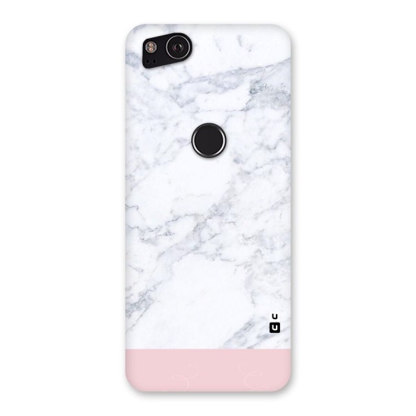 Pink White Merge Marble Back Case for Google Pixel 2