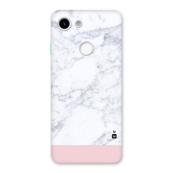 Pink White Merge Marble Back Case for Google Pixel 3