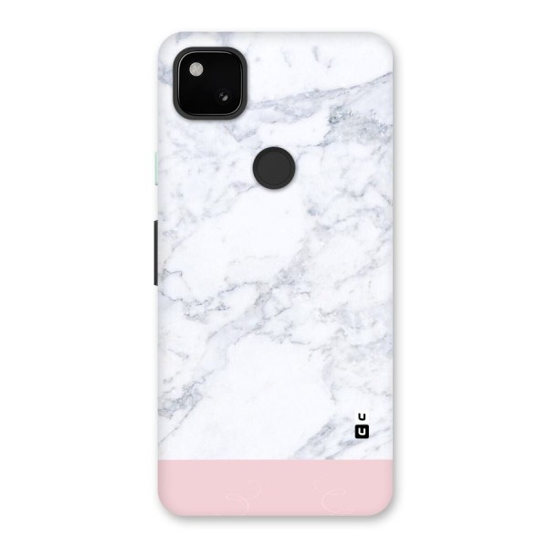 Pink White Merge Marble Back Case for Google Pixel 4a