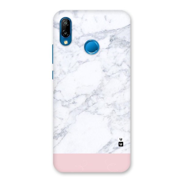 Pink White Merge Marble Back Case for Huawei P20 Lite
