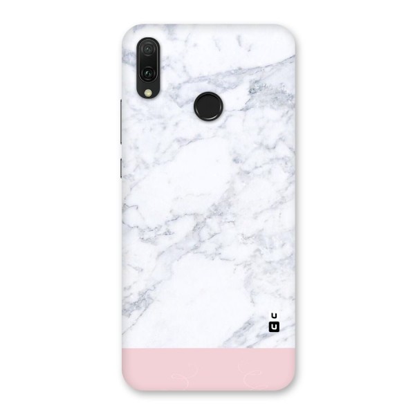 Pink White Merge Marble Back Case for Huawei Y9 (2019)