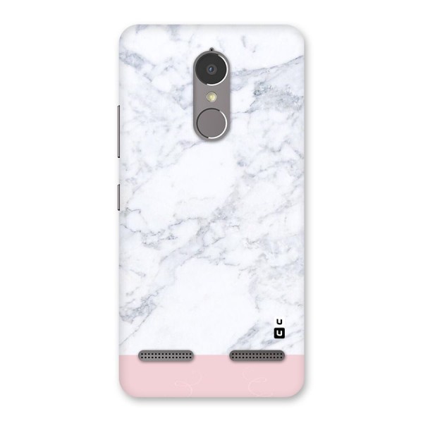 Pink White Merge Marble Back Case for Lenovo K6 Power