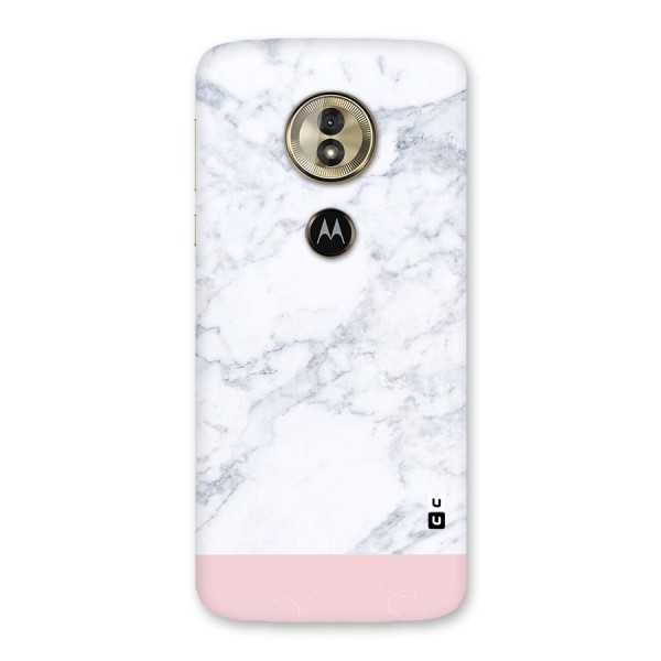 Pink White Merge Marble Back Case for Moto G6 Play