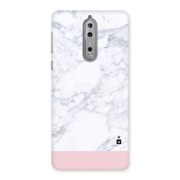 Pink White Merge Marble Back Case for Nokia 8