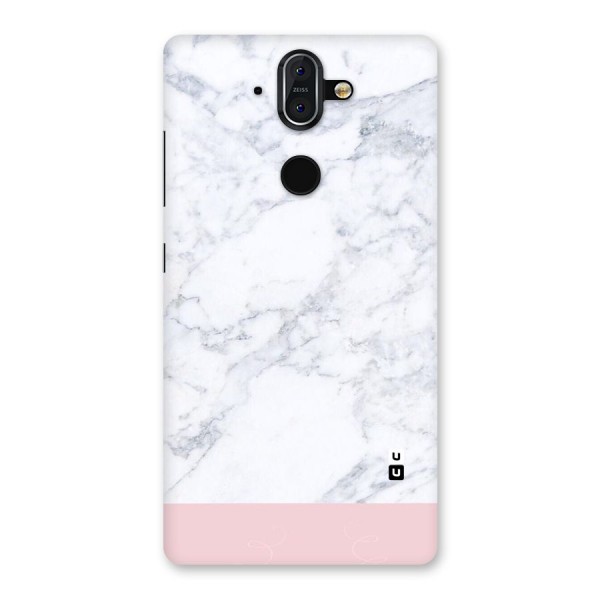 Pink White Merge Marble Back Case for Nokia 8 Sirocco