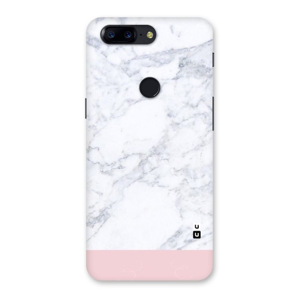 Pink White Merge Marble Back Case for OnePlus 5T