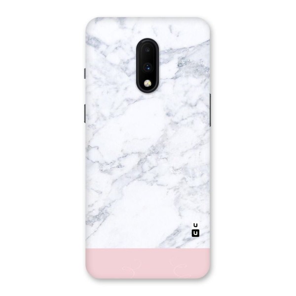 Pink White Merge Marble Back Case for OnePlus 7