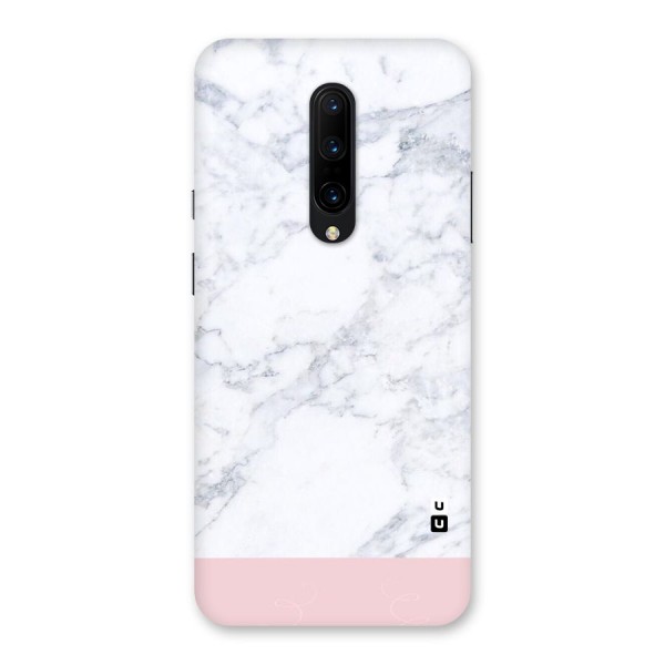 Pink White Merge Marble Back Case for OnePlus 7 Pro