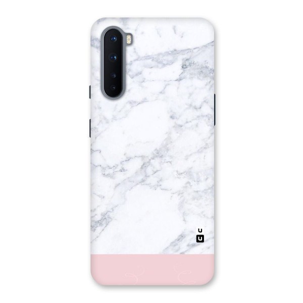 Pink White Merge Marble Back Case for OnePlus Nord