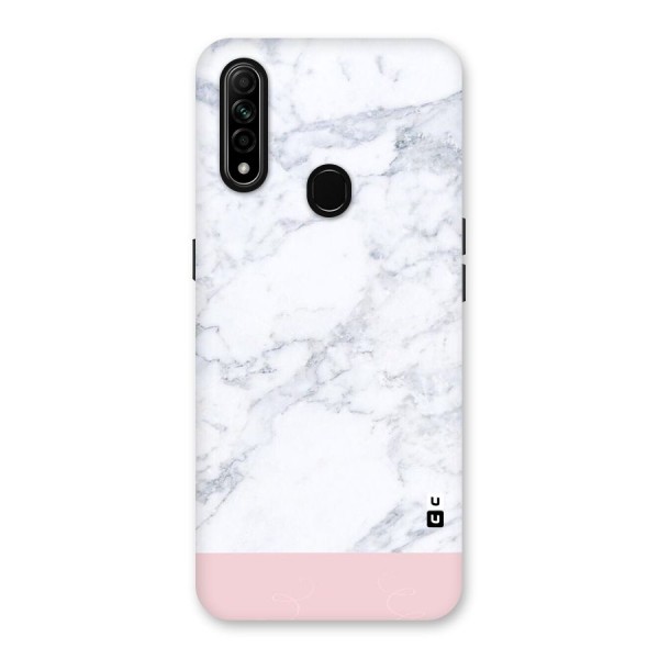 Pink White Merge Marble Back Case for Oppo A31