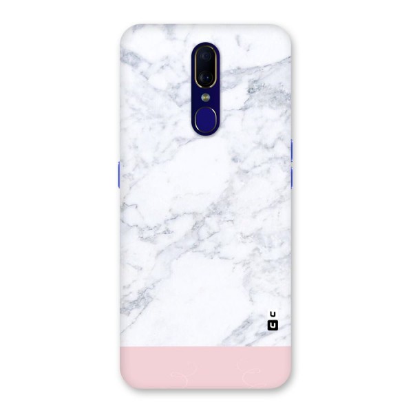 Pink White Merge Marble Back Case for Oppo F11