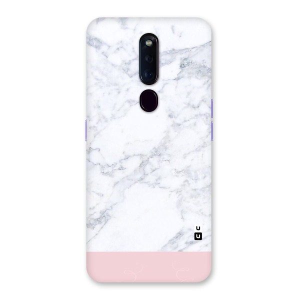 Pink White Merge Marble Back Case for Oppo F11 Pro