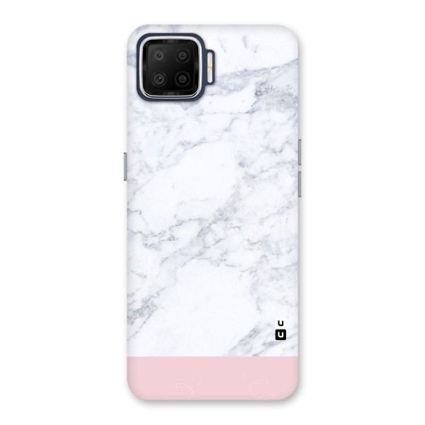 Pink White Merge Marble Back Case for Oppo F17