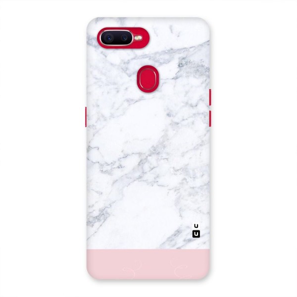 Pink White Merge Marble Back Case for Oppo F9 Pro