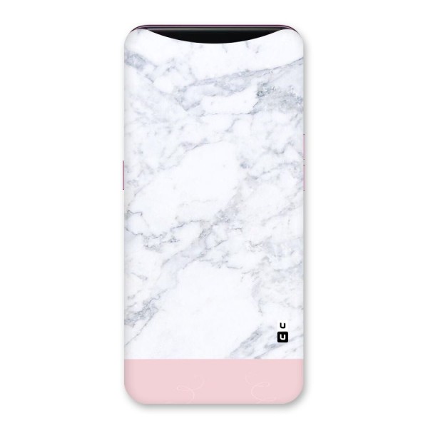 Pink White Merge Marble Back Case for Oppo Find X