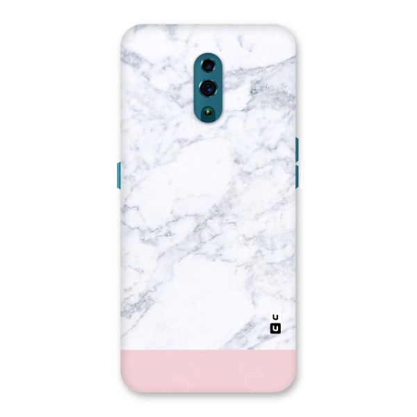 Pink White Merge Marble Back Case for Oppo Reno