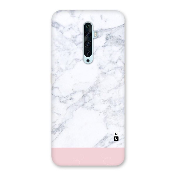 Pink White Merge Marble Back Case for Oppo Reno2 F