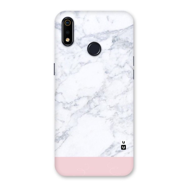 Pink White Merge Marble Back Case for Realme 3i