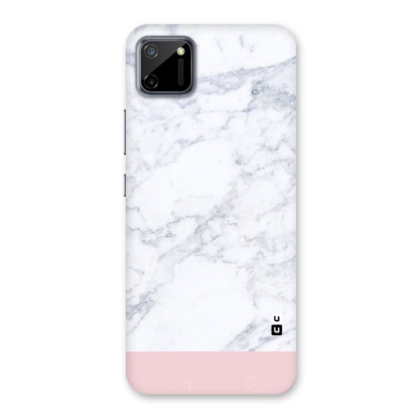Pink White Merge Marble Back Case for Realme C11