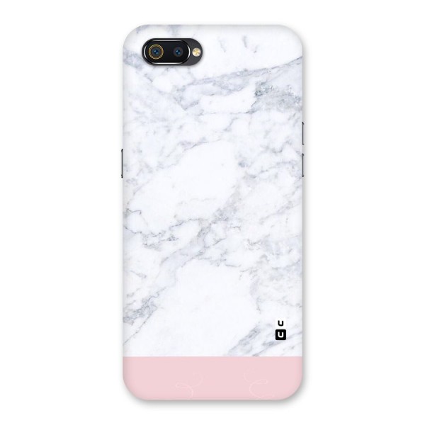 Pink White Merge Marble Back Case for Realme C2