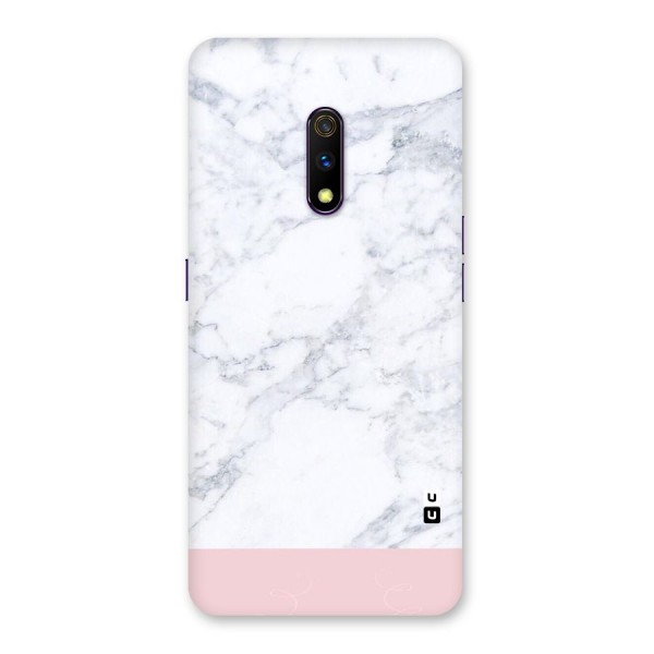 Pink White Merge Marble Back Case for Realme X