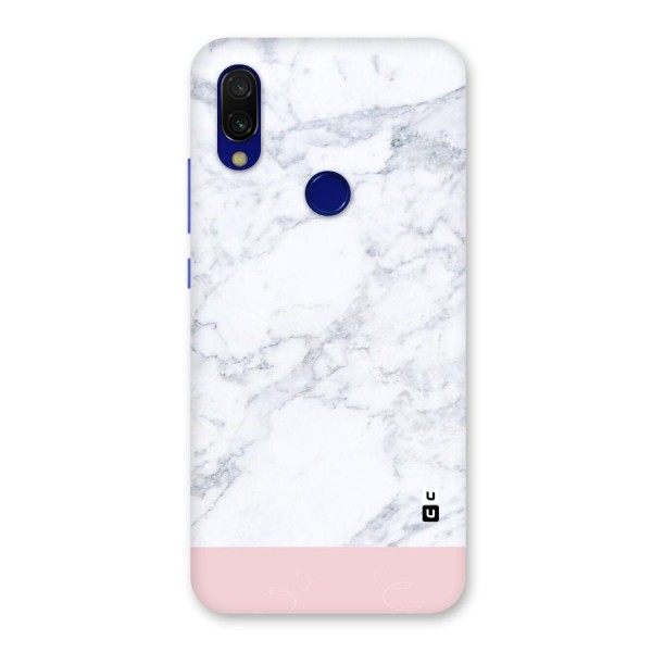 Pink White Merge Marble Back Case for Redmi Y3