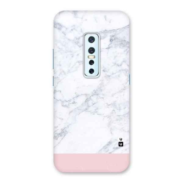 Pink White Merge Marble Back Case for Vivo V17 Pro