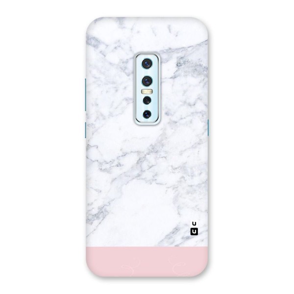 Pink White Merge Marble Back Case for Vivo V17 Pro