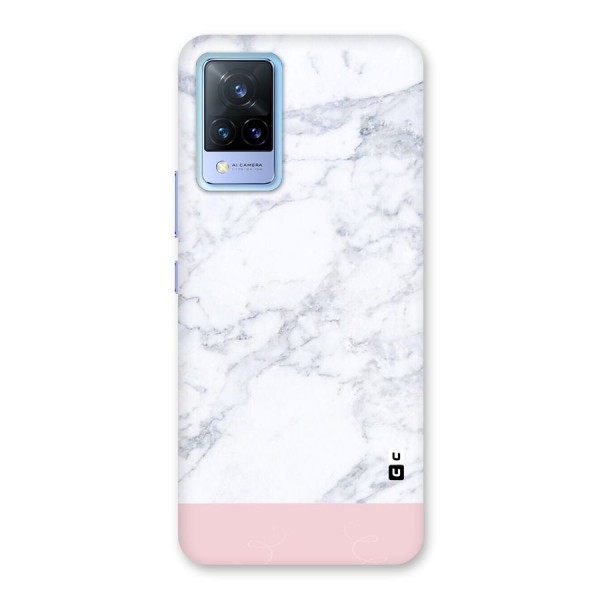 Pink White Merge Marble Back Case for Vivo V21 5G