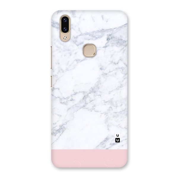 Pink White Merge Marble Back Case for Vivo V9