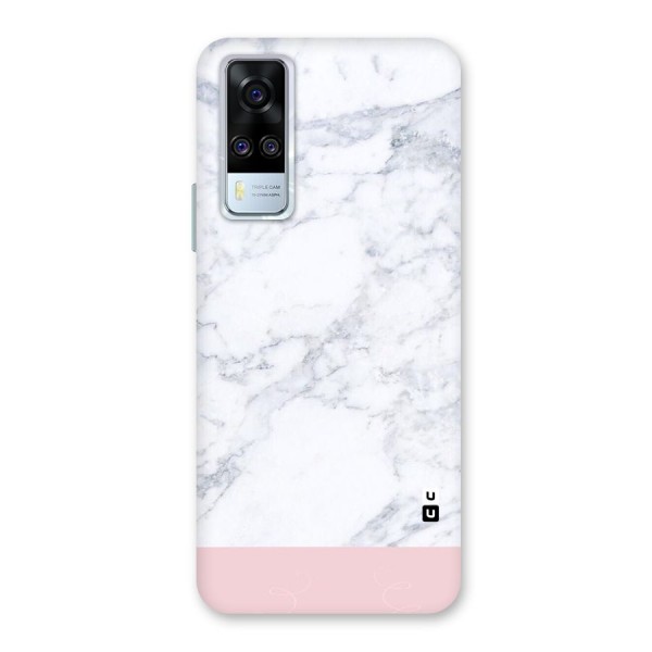 Pink White Merge Marble Back Case for Vivo Y51