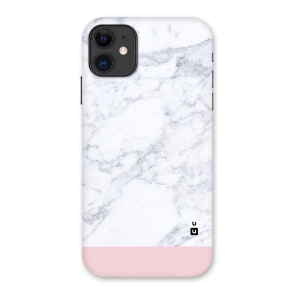 Pink White Merge Marble Back Case for iPhone 11