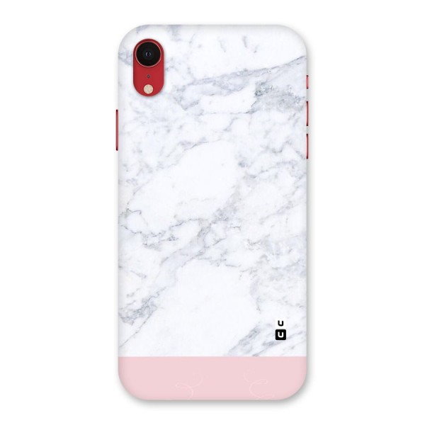 Pink White Merge Marble Back Case for iPhone XR