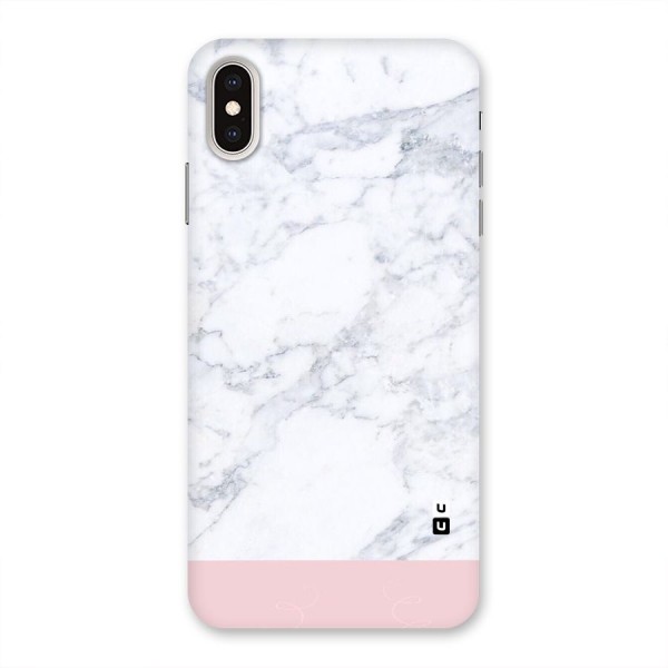 Pink White Merge Marble Back Case for iPhone XS Max