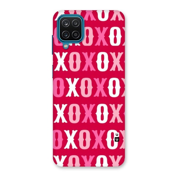 Pink White Xoxo Back Case for Galaxy M12