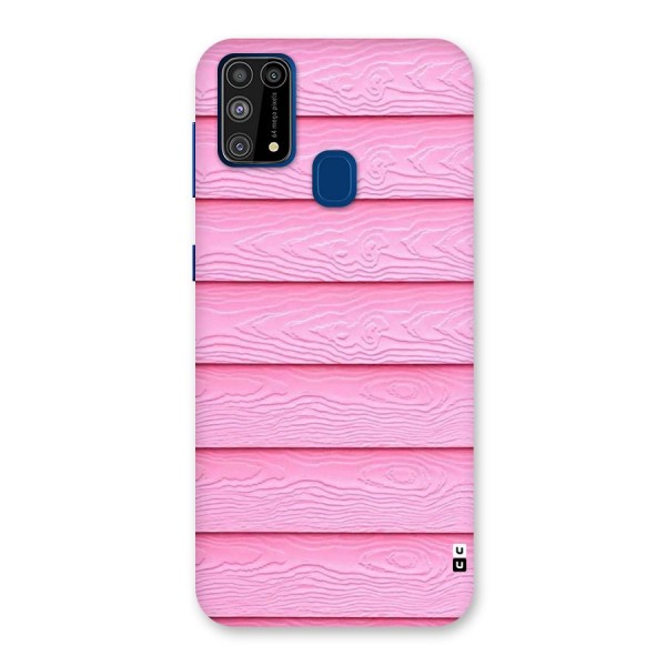 Pink Wood Back Case for Galaxy M31